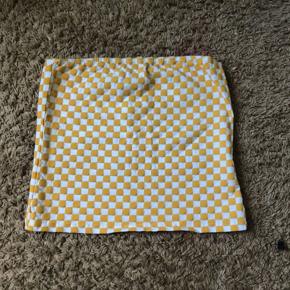 Checkered Tube Top